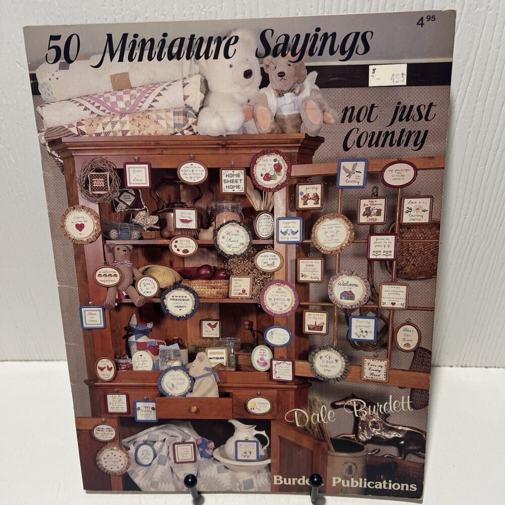 Leisure Arts︱50 Miniature Sayings︱Dale Burdett︱1984